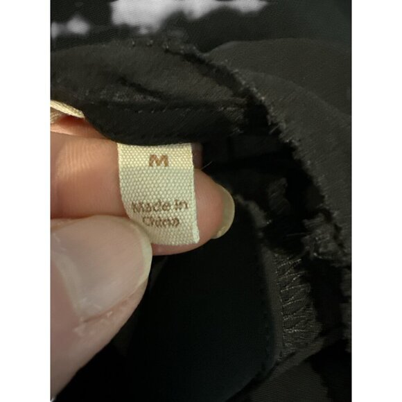 Soft Surroundings Black Sleeveless Tunic Top With Sheer Mesh Detail Sz M, EUC - Picture 7 of 7